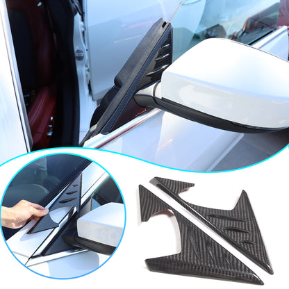 For Maserati Ghibli Quattroporte 2014+Carbon Fiber Door A-Pillar Triangular Trim 1