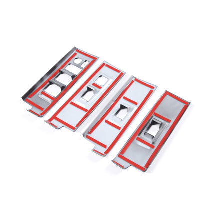 Matte Black ABS Interior Decoration Cover Trim Kit For Toyota Tundra 2022-26 US - Variants 26-29 28