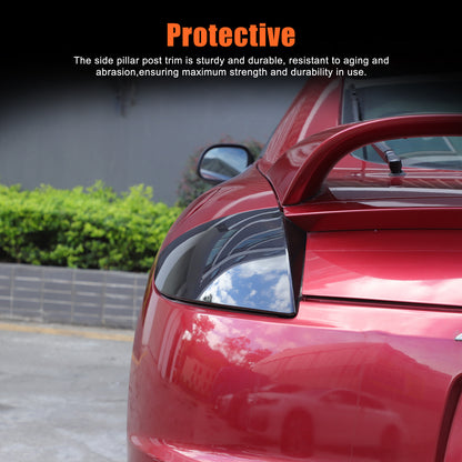 Smoked Black Rear Tail Light Guard Cover Trim For Mitsubishi Eclipse 2006-11 8