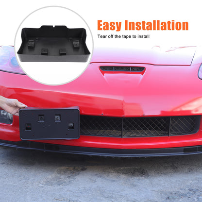 Carbon Fiber Front License Plate Bracket Holder For Corvette C6 05-13 US 7