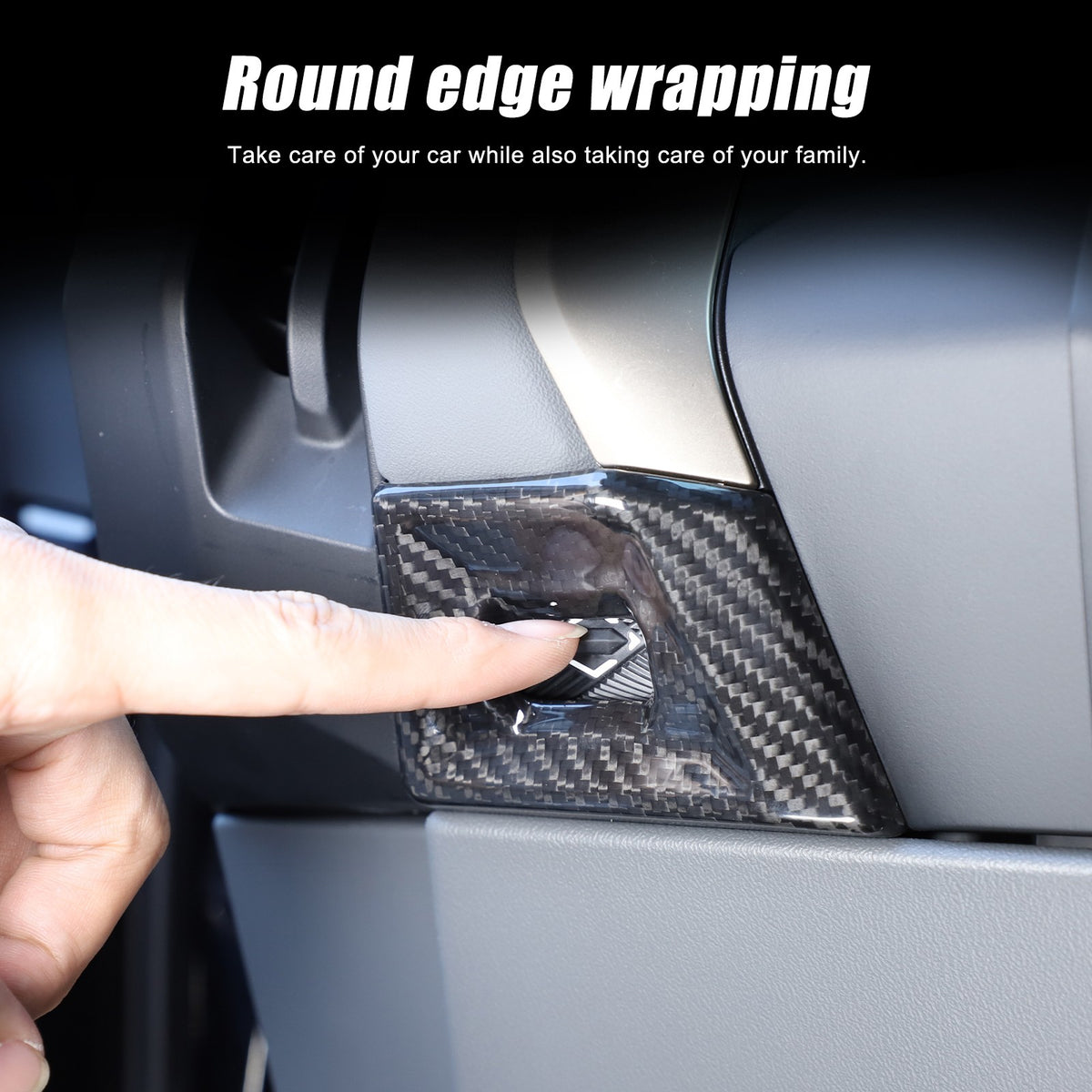 Real Carbon Fiber Dash Side Air Vent Trim Cover For BMW X3 G45 2025+ 14