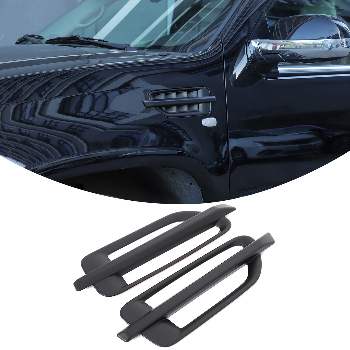 ABS Matte Black Side Air Fender Vent Trim For Cadillac Escalade 2007-2014 US 7
