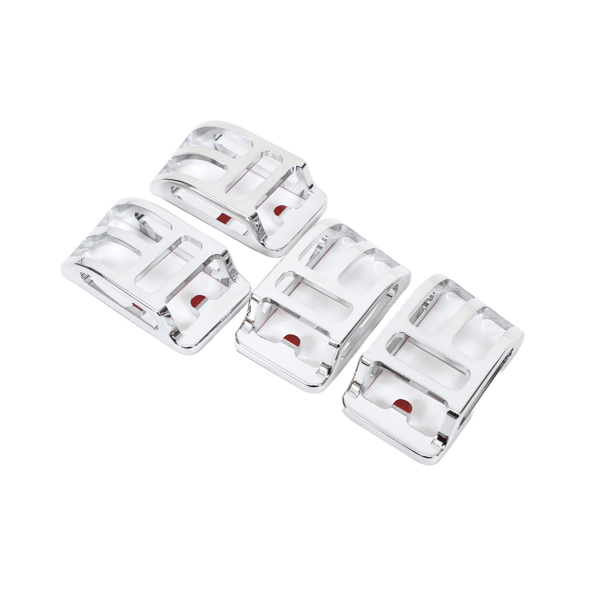 Chrome Billet Top Corner Marker Light Guards Cages For Hummer H2 2003-2010 4