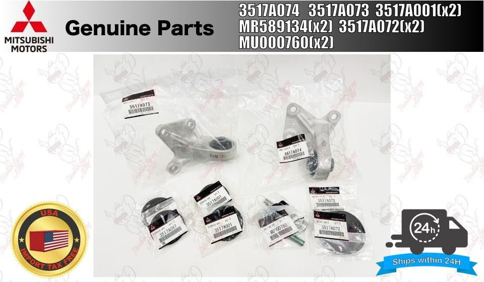 Mitsubishi OEM Rear differential bracket Left & Right Set 3517A073 3517A074 1