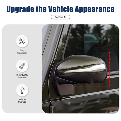 Honeycomb Real Carbon Fiber Rear View Mirror Cover Trim For Benz G500 G63 19-23 14