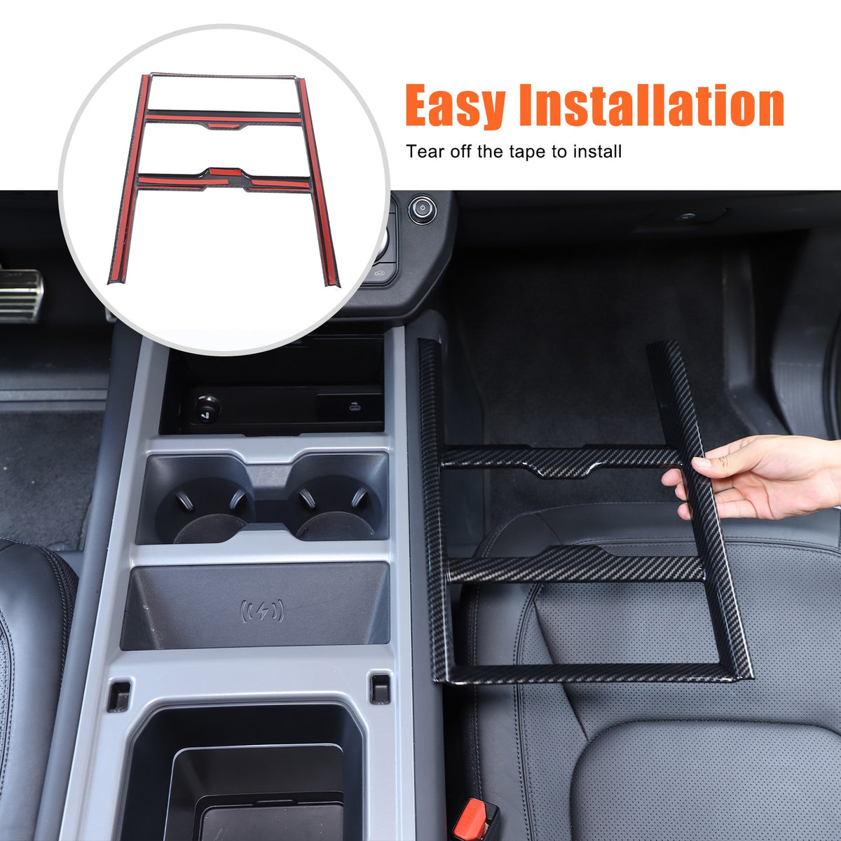 ABS Carbon Fiber Center Console Gear Frame Trim For LR Defender L663 2025+ US 24
