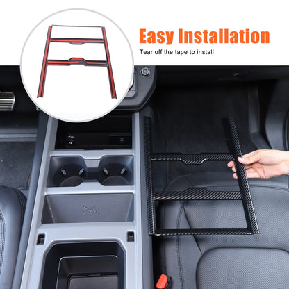 ABS Carbon Fiber Center Console Gear Frame Trim For LR Defender L663 2025+ US 24