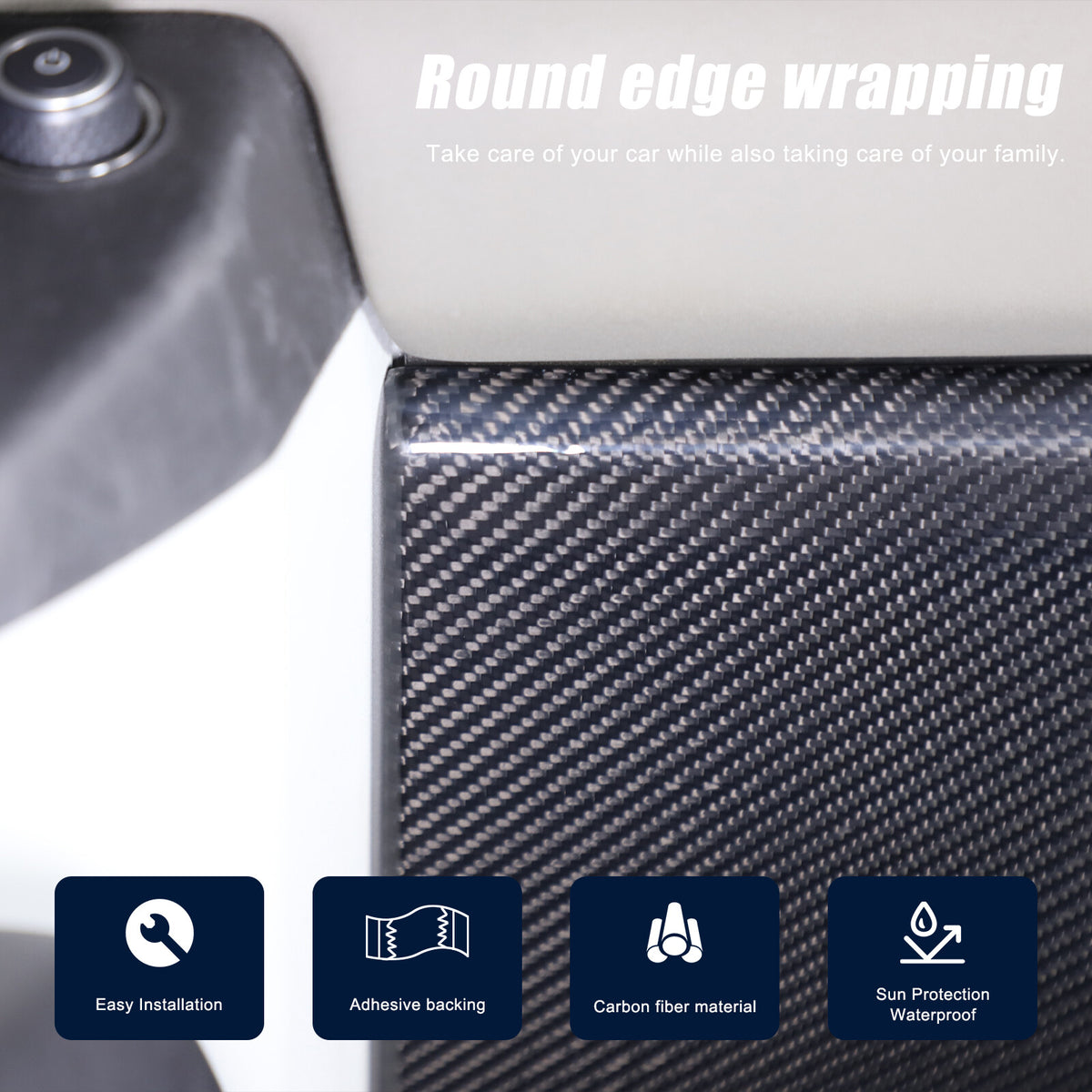 Real Carbon Fiber Passenger Side Glove Box Panel Trim For LR Defender L663 20+ 8