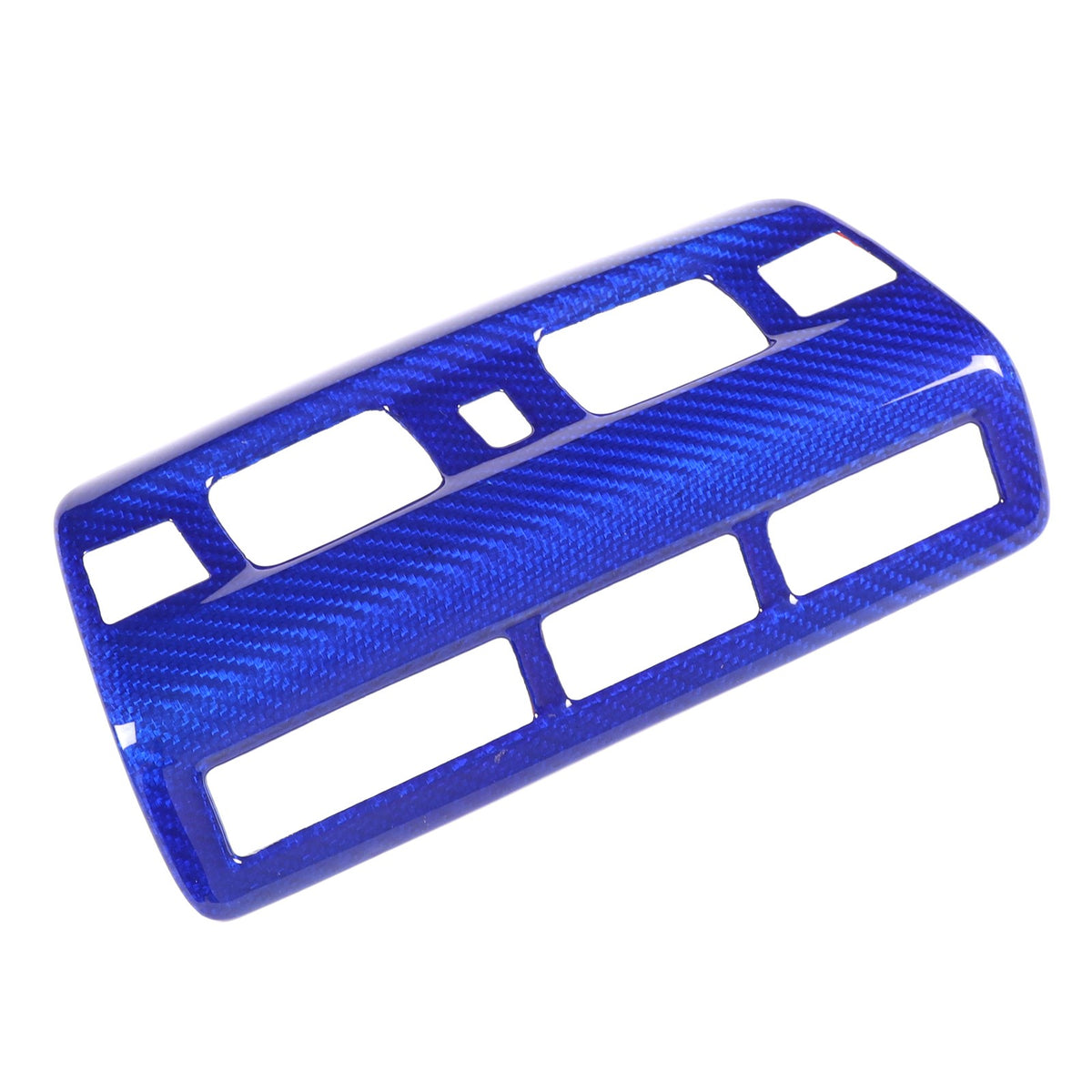 Blue Real Carbon Fiber Roof Reading Light Trim For Corvette C8 2020+ 17