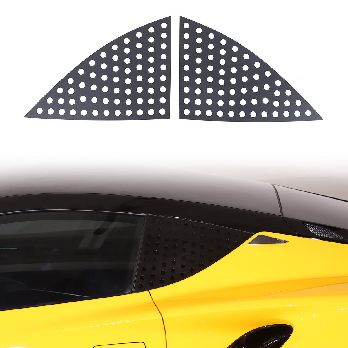 Alloy Exterior Rear Quarter Window Pillar Cover Trim For Lotus EMIRA 2021-2025 2