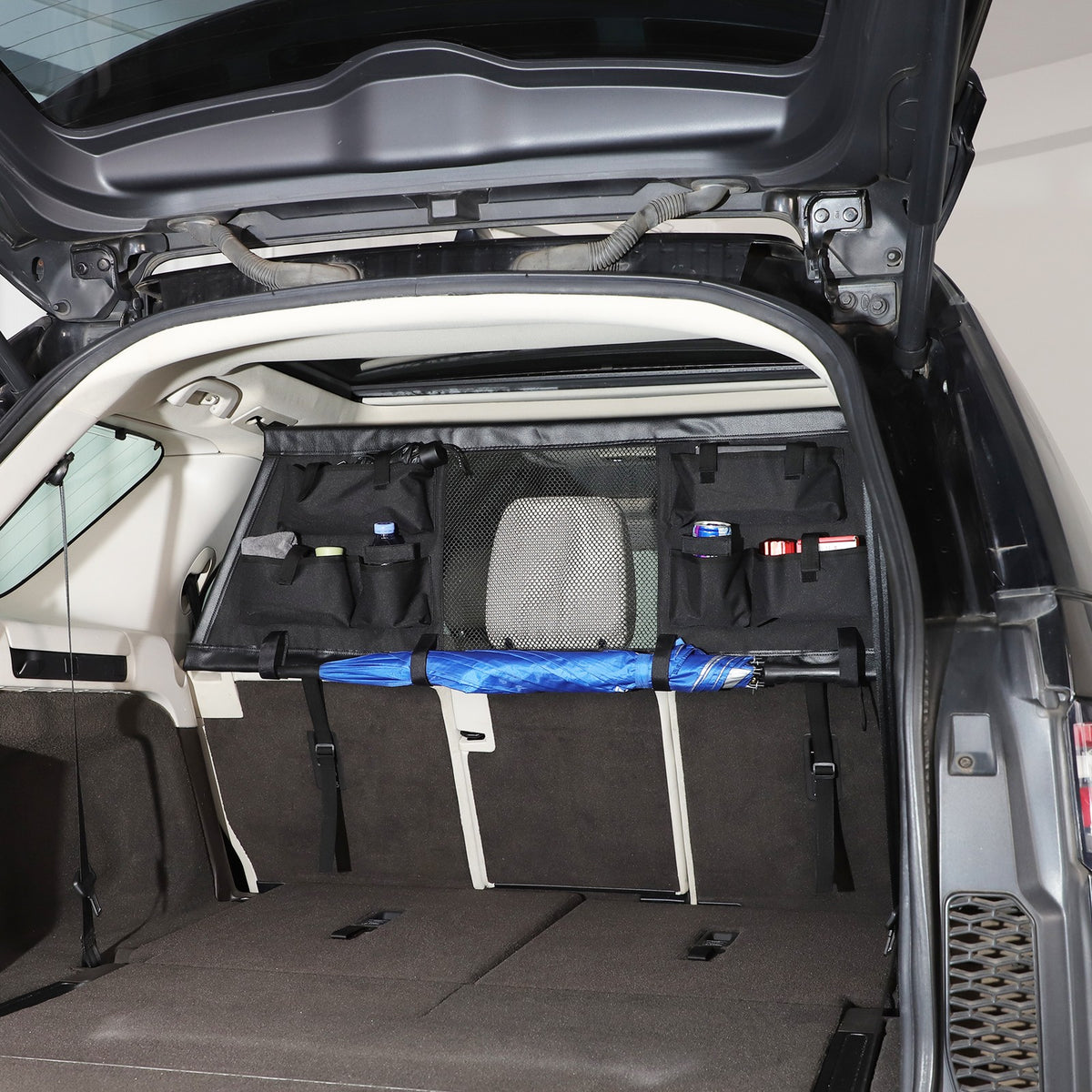 Trunk Divider Net Storage Bag Box Tray For Land Rover Discovery 5 L462 2017+ 11