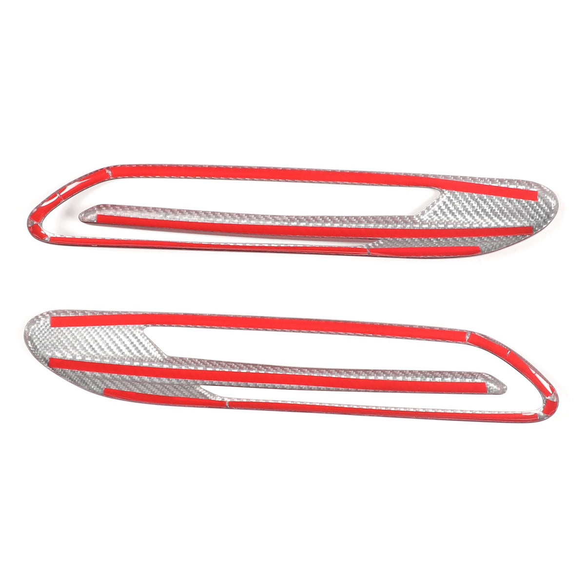 Red Real Carbon Fiber Side Fender Air Vent Trim For Benz AMG GT50/GT63 2019+ 9