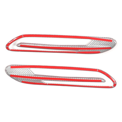 Red Real Carbon Fiber Side Fender Air Vent Trim For Benz AMG GT50/GT63 2019+ 9