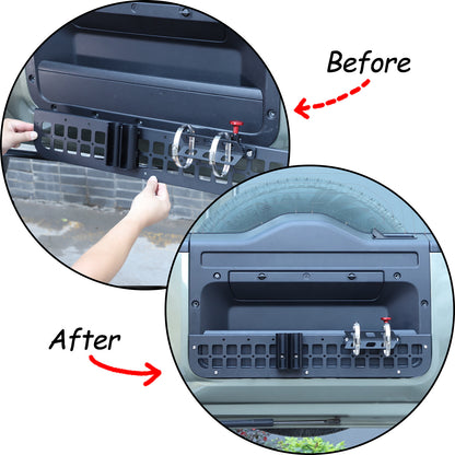 Black Alloy Cargo Box Trunk Rail Tool Mounting Bracket Fits LR Defender 2020-23 4