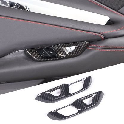Carbon Fiber ABS Interior Decoration Cover Trim Kit For Corvette C8 2020-2025 - Styles 6-10 17