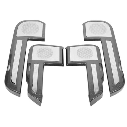 ABS Carbon Fiber Door Anti‑Kick Panel Trim For Toyota Land Cruiser LC250 24+ US 22