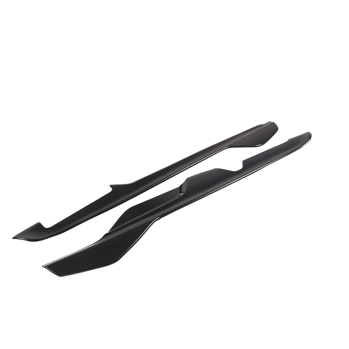 ABS Carbon Fiber Center Console Side Trim Strip Cover For Corvette C8 2020-2026 4