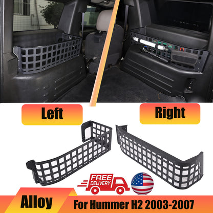 Alloy Trunk Left + Right Side Storage Tray Bracket For Hummer H2 2003-2007 US 1
