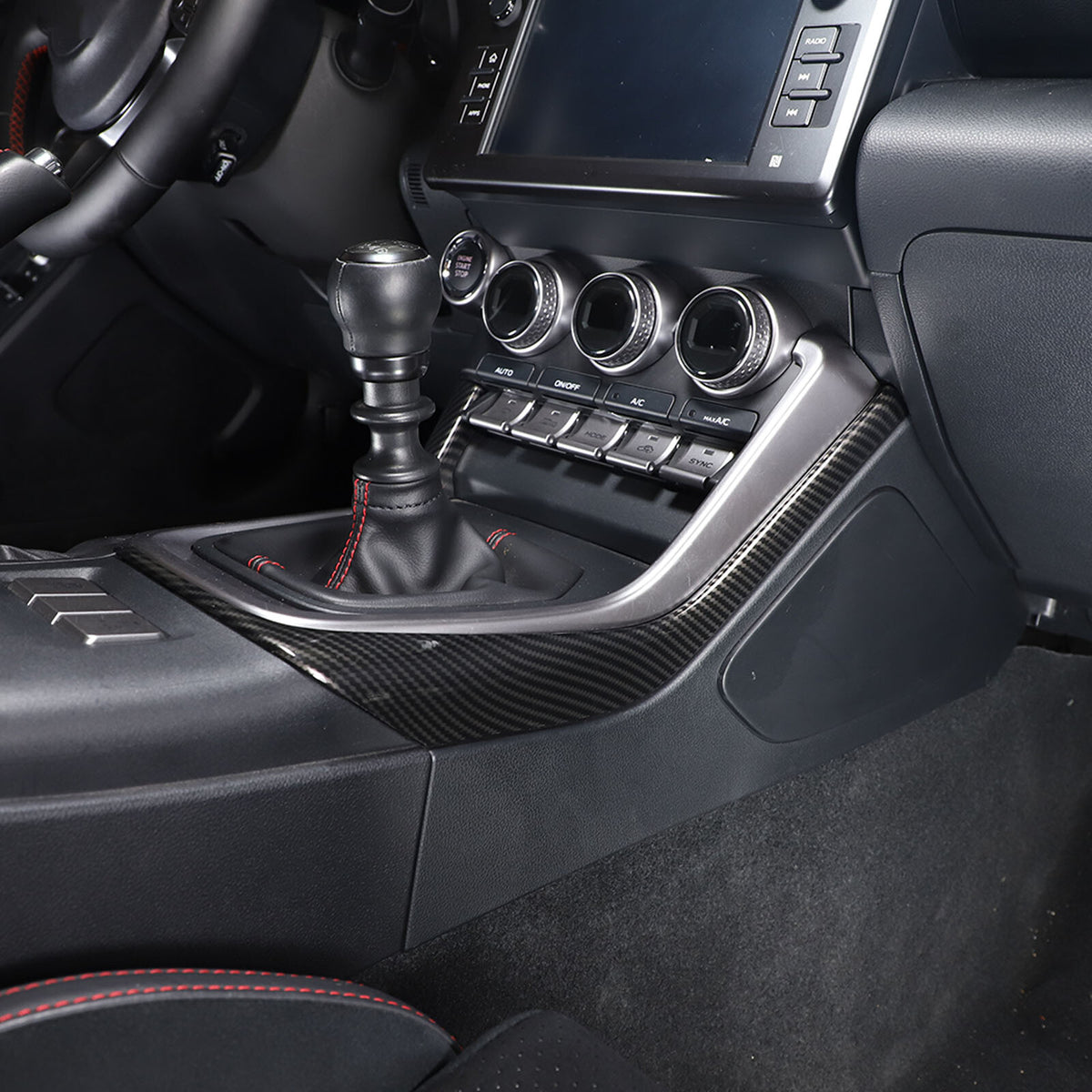 ABS Carbon Fiber Interior Center Console Trim Set Fits For GR86/BRZ 2022-2025 US - Variants 1-5 7