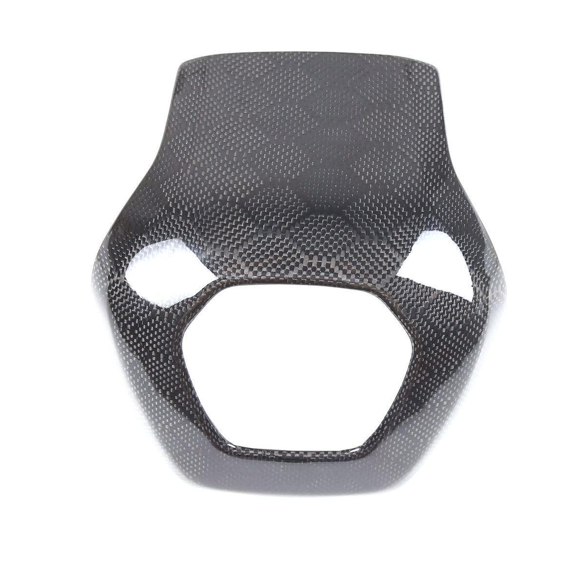 Real Honeycomb Carbon Fiber Steering Wheel Center Surround Cover For C8 Corvette 16