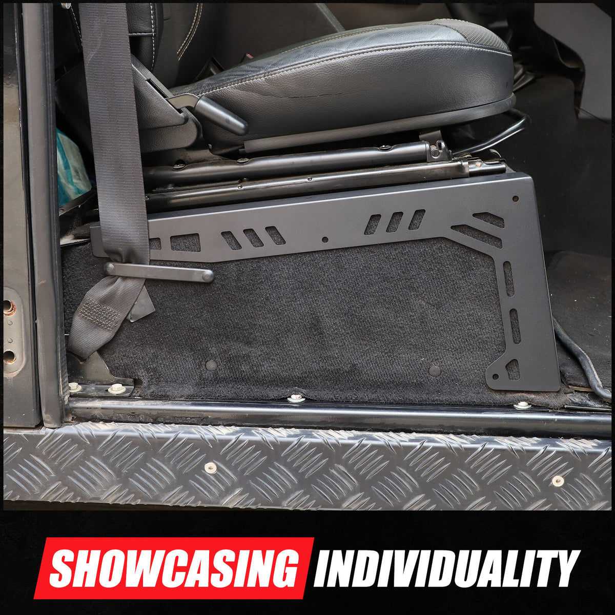 Black Seat Box Corner Carpet Mat Protector For Land Rover Defender L316 04-18 US 2
