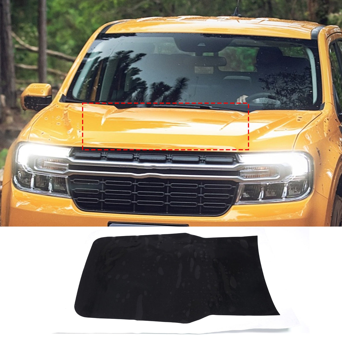 Hood Decal Trim Sticker For Ford Maverick 2022+ US 5