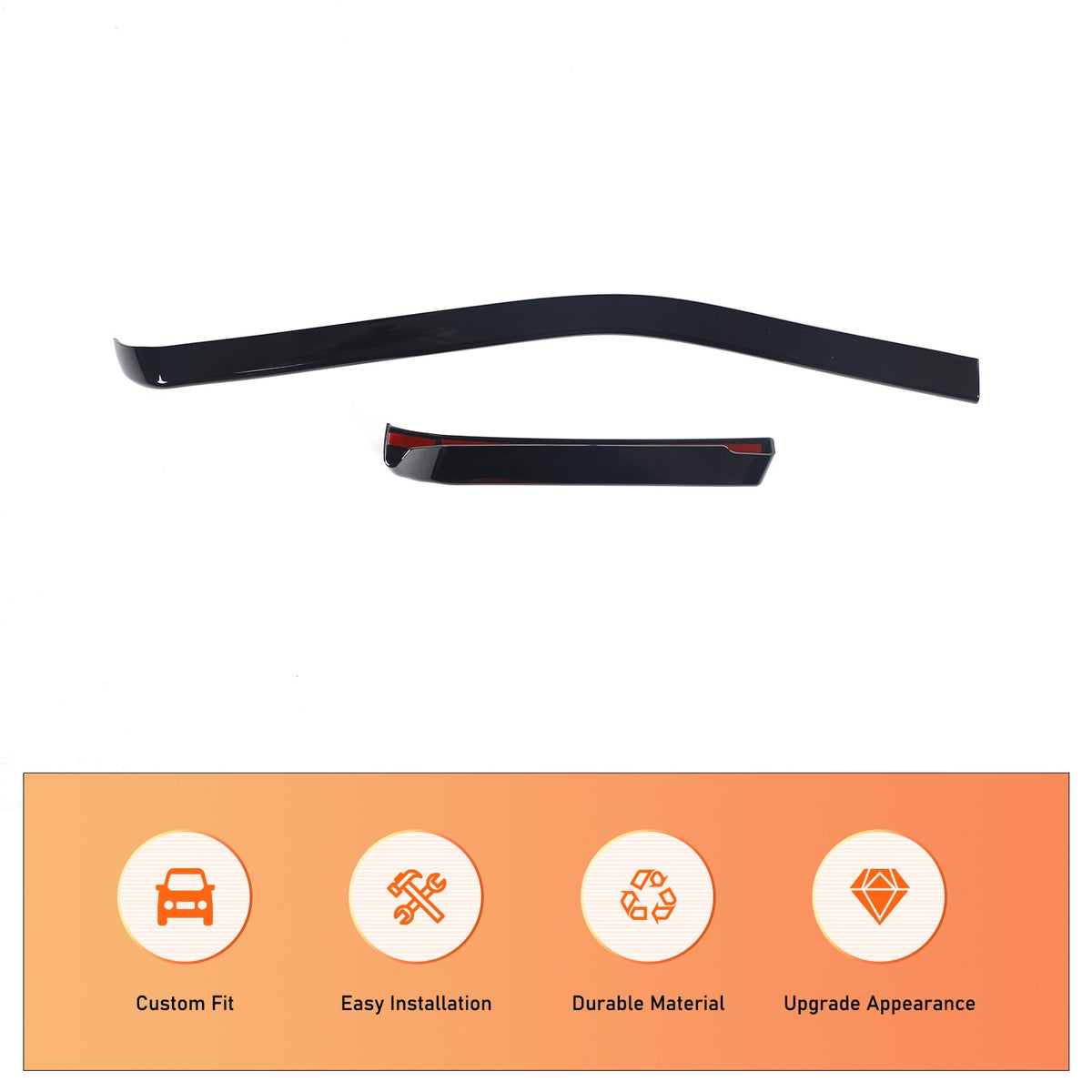 Glossy Piano Black Center Console Panel Trim Set For Corvette C8 2026+ 55