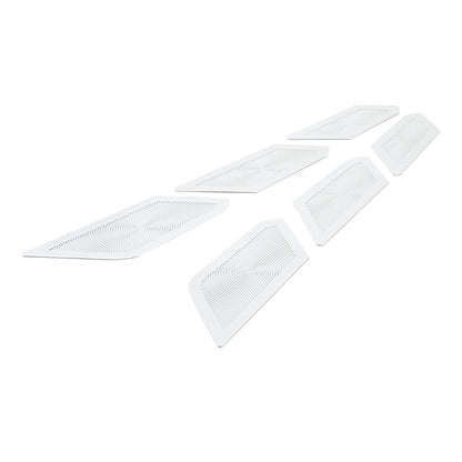Stainless Steel Perforated Rear Hood Vent Inserts for 2020-26 C8 Corvette Coupe 18