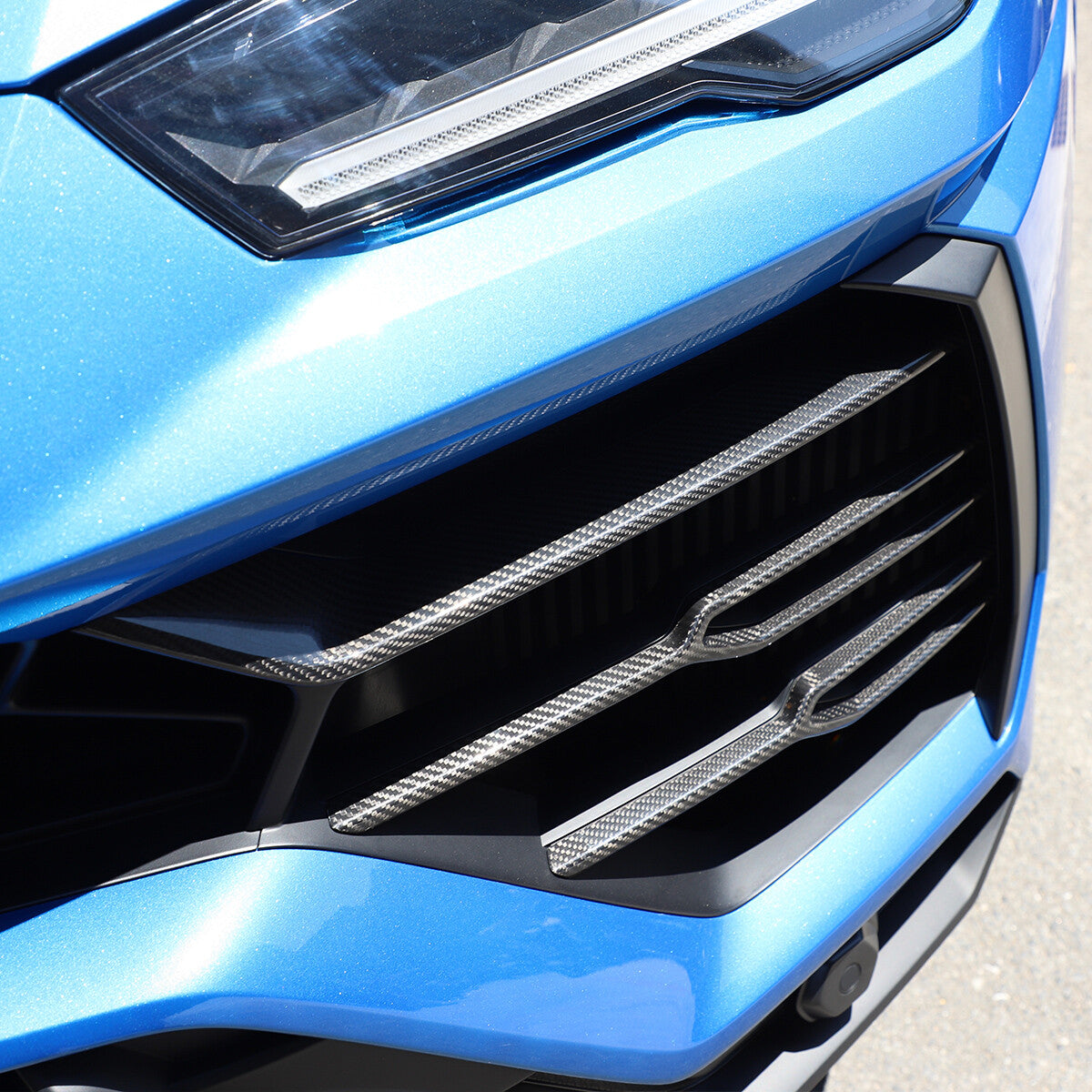 Carbon Fiber Front Bumper Winglets Fog Light Trim For Lamborghini Urus 18-21 US 3