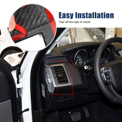 Real Carbon Fiber Center Side Air Vent Trim For LR Range Rover Sport L494 14-17 4