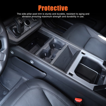 ABS Carbon Fiber Center Console Gear Frame Trim For LR Defender L663 2025+ US 2