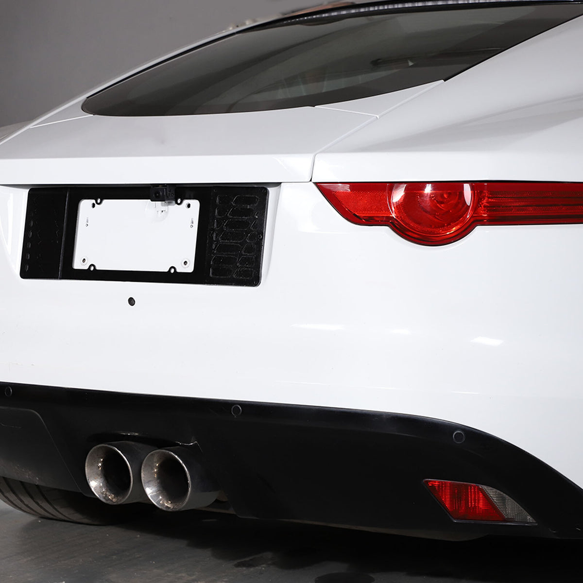 Rear license plate Black Auminum Alloy filler Frame For Jaguar F-TYPE 2013-24 US 4