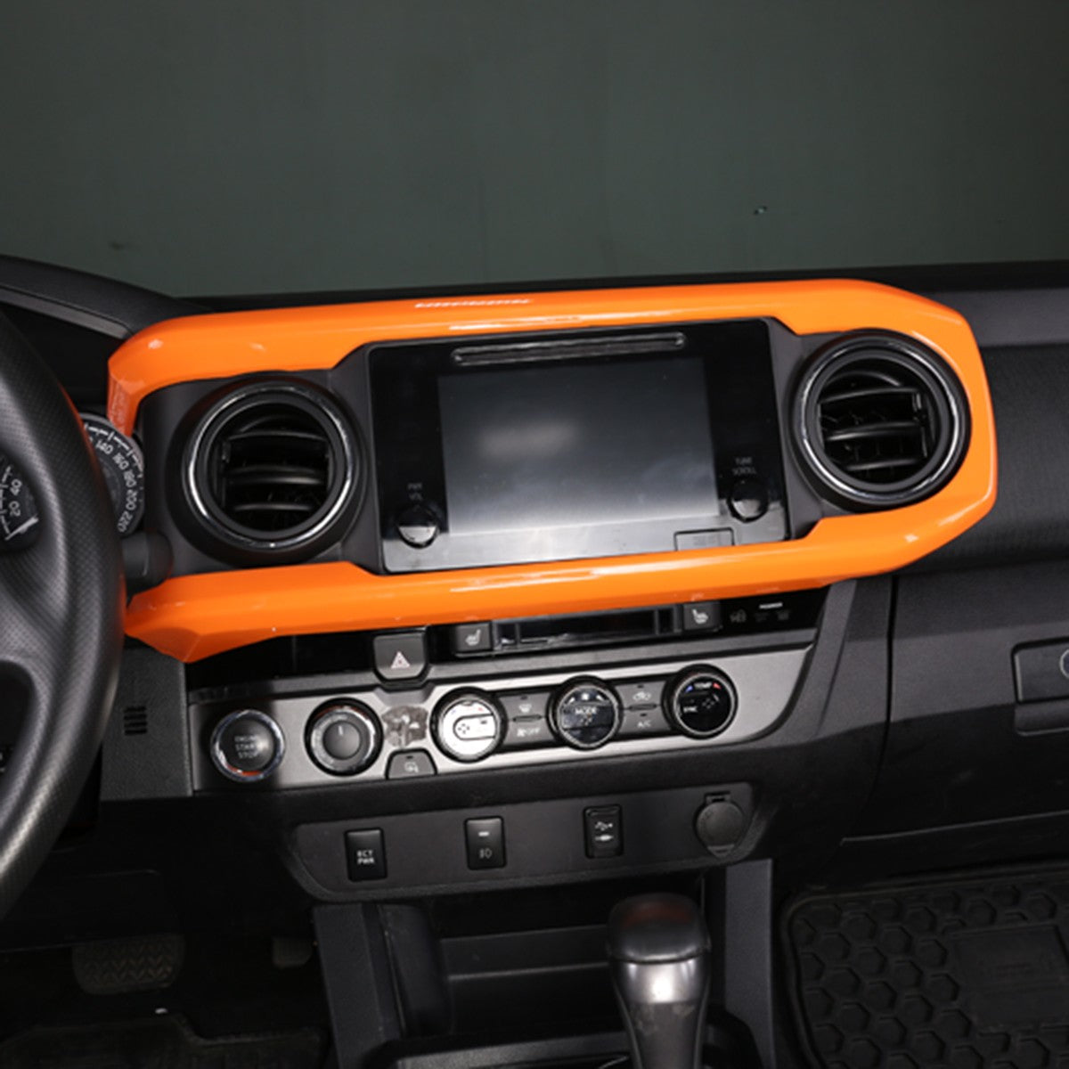 Orange ABS Dashboard Instrument Panel Trim For Toyota Tacoma 2016-2022 11