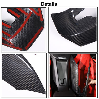 Real Dry Carbon Fiber Full Interior Center Set Trim Kit For Corvette C8 20-25 US - Styles 11-15 29