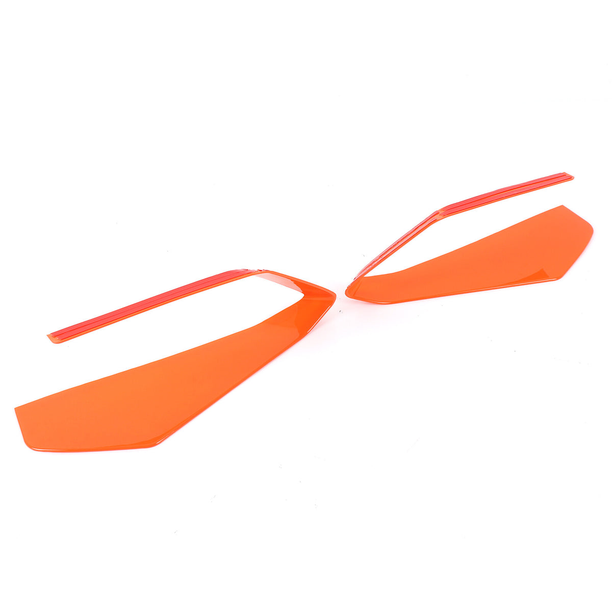 Orange ABS Front Grille Trim Frame Cover For Corvette C8 2020+ US 3