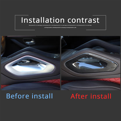 ABS Carbon Fiber Interior Center Trim Set For Benz GLE W167 GLS X167 2020-2022 5