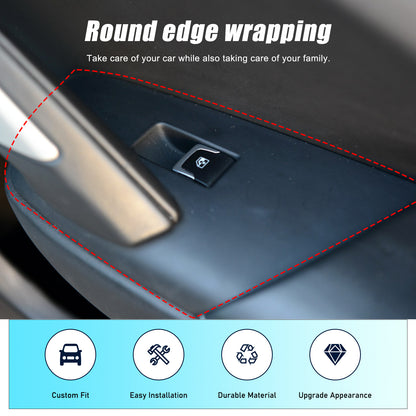 Real Carbon Fiber Window Lift Switch Button Trim Cover For Corvette C7 2014-19 18
