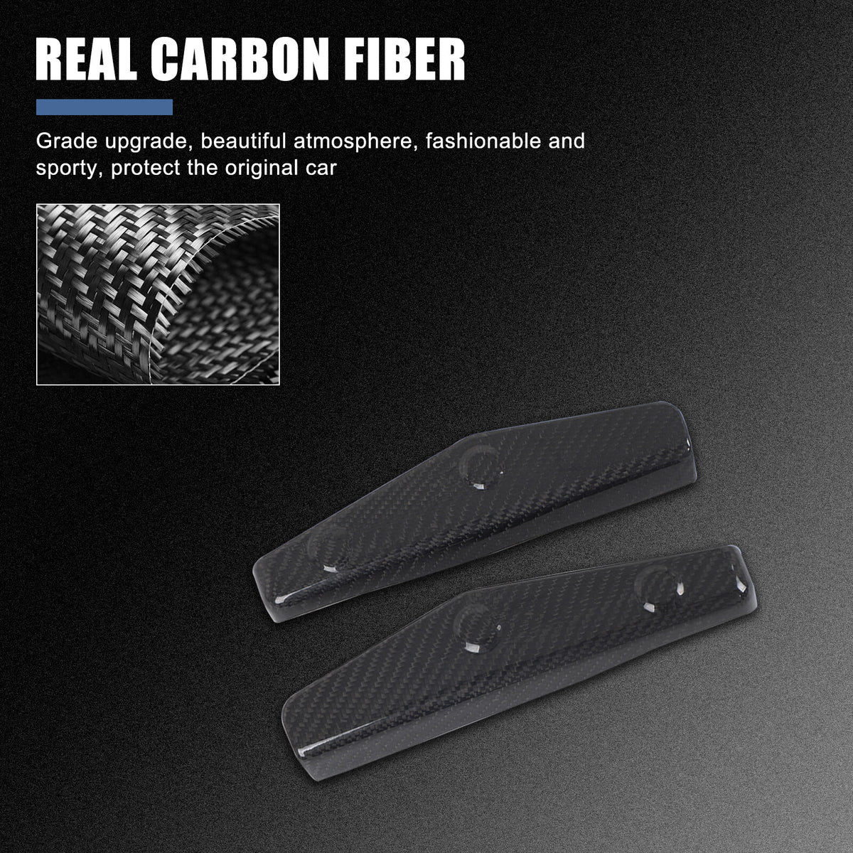 Real Dry Carbon Fiber Emergency Door Lock Switch Trim for Corvette C8 2020+ 10