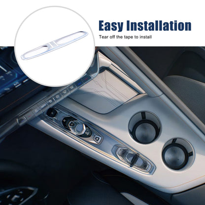 Blue Real Carbon Fiber Gear Shift Indicator Trim For Corvette C8 2026+ 19