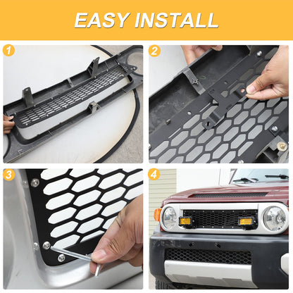 Steel Front Grille Light Mount Bracket For Toyota FJ Cruiser 2007-2021 US 8