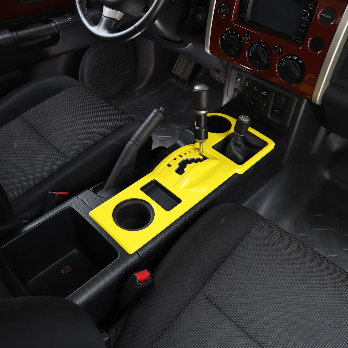 Yellow ABS Shift Panel Frame For Toyota FJ Cruiser 2007-2021 17