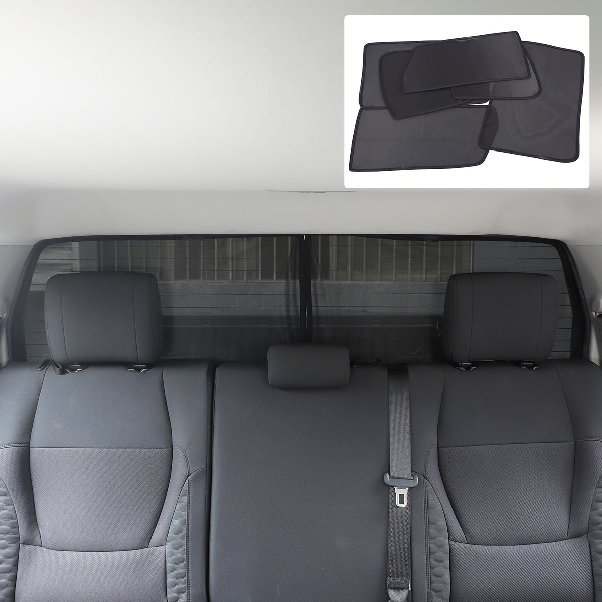 Full Windows Rear Windshield Sun Shade Privacy Cover For Toyota Tundra 22+ US 4