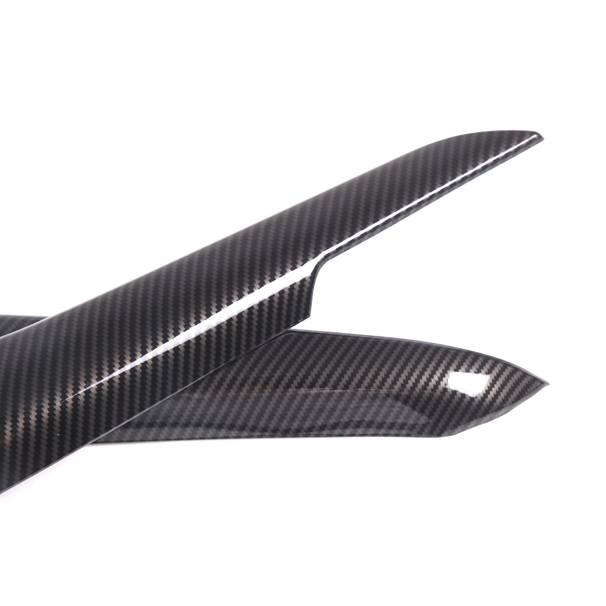 ABS Carbon Fiber Interior Anti-Kick Door Panel Cover Trim Kit For Corvette C8 21