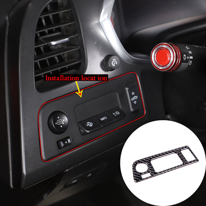 10pcs Carbon Fiber Interior Set Cover Trim For Corvette C7 14-19 3