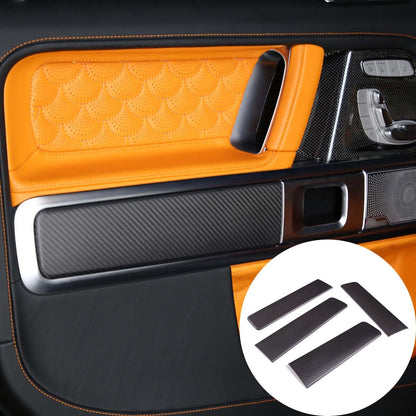 Matte Black Inner Door Panel Strip Trim Cover For Benz G-Class W463 2019-20 1