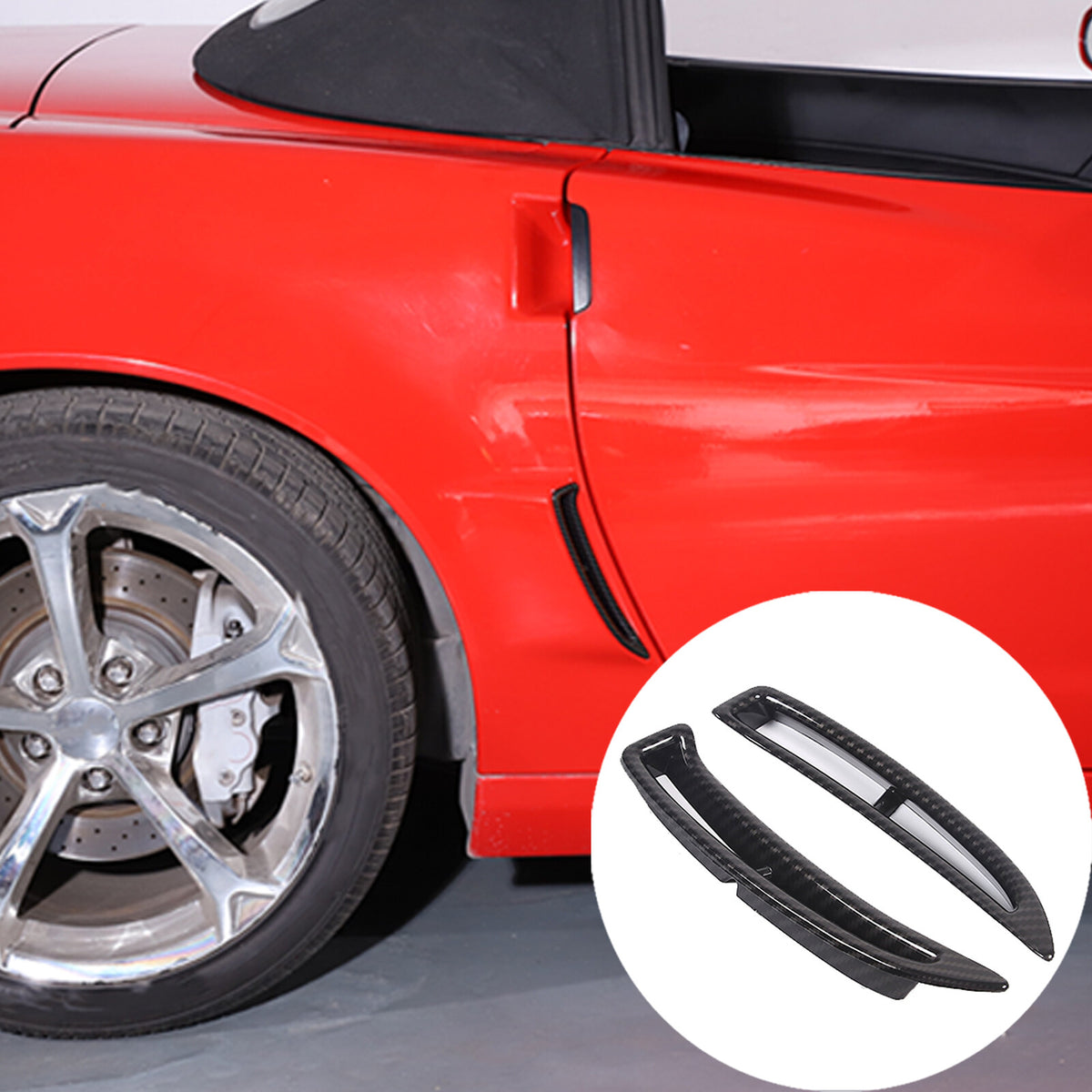ABS Carbon Fiber Interior Exterior Cover Trim Kit For Corvette C6 2005-2013 189