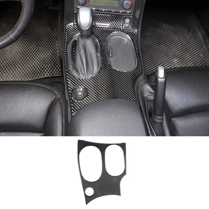 10PCS Real Carbon Fiber Full Center Console GPS Sticker Trim Set For corvette C6 4