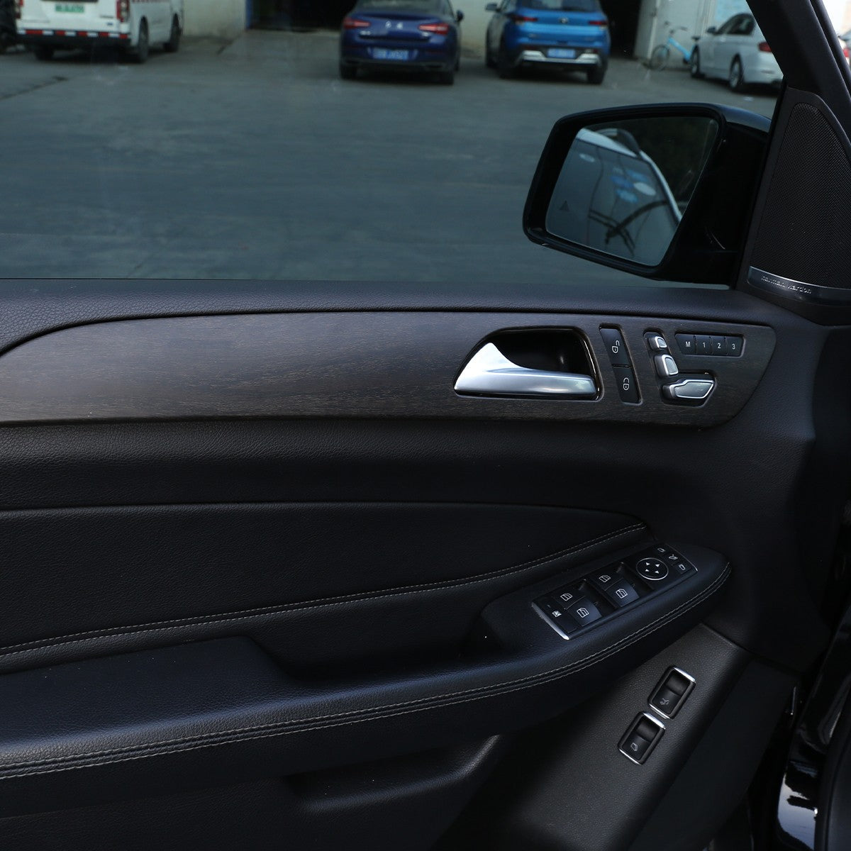 Wood Grain Door Panel Trim For Benz ML W166/GLE W166/GLS/X166/GL X164 13-19 US 18