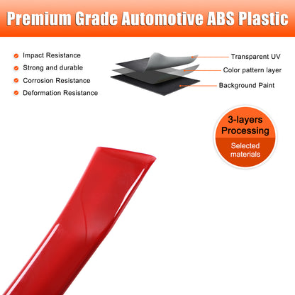 Sports Red ABS Interior Door Panel Trim Cover For Toyota Tacoma 2024+ US 4