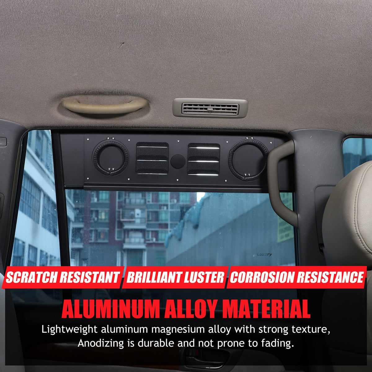Rear Window Louver Air Vent Trim (Heater Version) For Toyota Prado 2003-2023 12